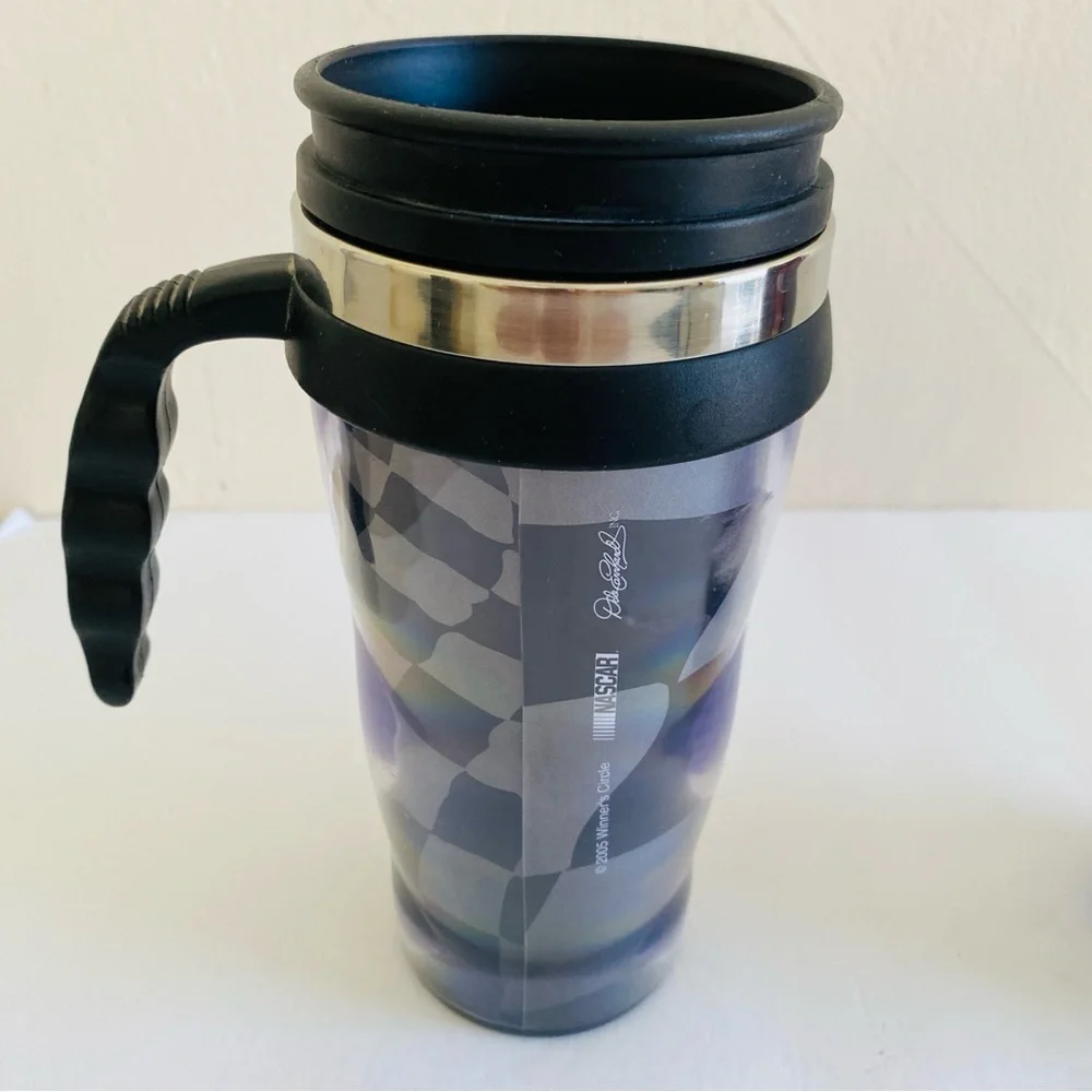 DALE EARNHARDT TRAVEL MUG AND TUMBLER ACTION SPORTS IMAGE